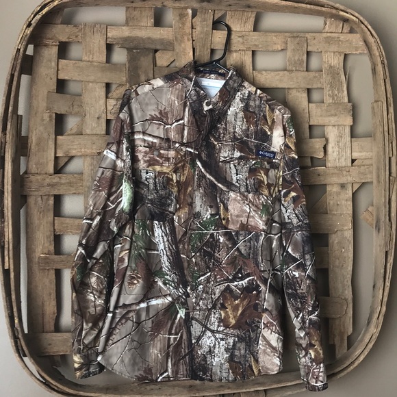 camo columbia shirt